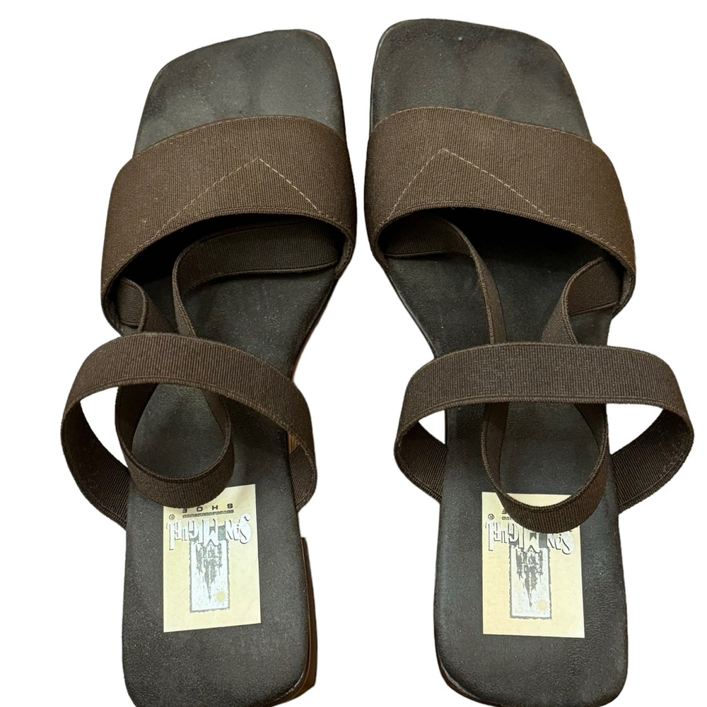 San Miguel Brown Strappy Sandals. Size 8. EUC